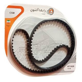 تسمه تایم رایکالتون مدل 114 دندانه CSM مناسب برای پژو 405، پژو پارس، سمند و سورن با موتور XU7